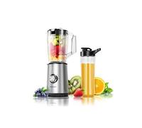 Aigostar Blender Portable, Mixeur Blender avec 2 Bouteilles Portables de 800ml, pour Smoothie Milk-shake Fruits, Puissant 600W. Sans BPA. avec Couvercle pour Maison, Camping et Voyage.