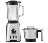 Lagrange Blender et moulin à grains 609010 – 1200 W 2 L Inox et verre Argent