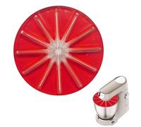 Blender fouet grattoir avec protection anti-éclaboussures pour fouet à 6 fils - Accessoire ABS compatible avec KitchenAid d'autres blender - Accessoire de cuisson pour un mixage propre (rouge)