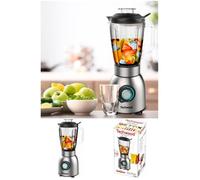 Blender Inox - INOX - 1500W - 1.5L - 2 Vitesses - Spécial Glace Pilée