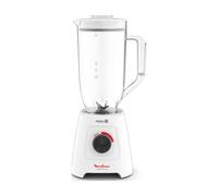 MOULINEX Blender mixeur, 2 vitesses, Bol 2,8 L, 6 lames Powelix, Fonction Pulse, Technologie glasse pilée, Blendforce XXL LM458110