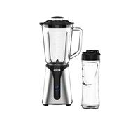 Mixeur - JOCCA - 350 W - Bol en verre 1 L - Bouteille 600 ml - Noir