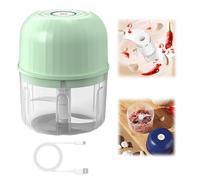 Blender Mini Électrique Mixeur, 2025 Nouveau Mise à Niveau Blender Mixeur Limbe à Trois Feuilles, Coupe Legume Hachoir a Viande Facile à Nettoyer Chargement USB pour Légumes Viande Noix