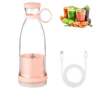 Blender, mini-extracteur de jus portable pour smoothies et milkshakes aux fruits, chargement USB sans fil, équipé de 6 lames.