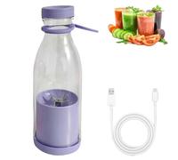 Blender, mini-extracteur de jus portable pour smoothies et milkshakes aux fruits, chargement USB sans fil, équipé de 6 lames.