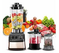 Blender Mixeur 3 En 1 Multifonction - Blender Chauffant Haute Puissance 9500W - Robot Cuisine Mixeur Hachoir Moulin - Smoothie Maker