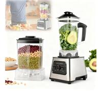 Blender Mixeur 6000W Broyeur à Grains avec Récipient de 2 L Mixeur Professionnel Multifonction 9 Vitesses Ergonomique Sans BPA