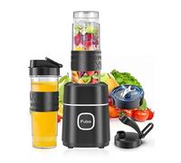 Blender, Mixeur Blender, Blender Smoothie avec 2 Gobelets Tritan de 570 ml, Blender Portable, Mini Blender 500W Peut Piler de la Glace, pour Faire des Jus, Smoothies, Milkshakes