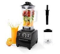 Blender mixeur électrique Smoothie Maker, Blender 2L avec bol de broyage, moteur en cuivre pur pour éviter la surchauffe, 6 lames tranchantes, 2 pichets pour mélanger et broyer avec un mélangeur à pic