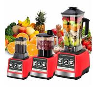Blender Mixeur Multifonctions 9500W 3 en 1, Lames en Acier Inoxydable, 15 Vitesses, 2.5L+1.5L+0.5L, Pour Smoothies, Shakes, Jus
