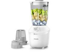 Blender - Philips - Serie 3000 Hr2291/20 - Blanc - Bol En Verre Capacité 1.25L - 2 Vitesses - 600W blanc G