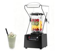 Blender Mixeur Smoothie 2L - Blender de Comptoir avec Enceinte Silencieuse, Lames en Acier Inoxydable 17000 tr/min et Broyeur de Glace pour Smoothies, Jus de Fruits, Milkshakes et Boissons Glacées