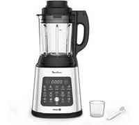 Moulinex LM835D 1,75 L Mélangeur de table 1400 W Noir, Métallique, Transparent