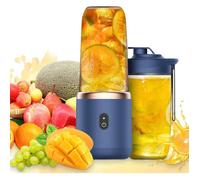 Blender Multifonctionnel 400mL,Auezona Mini mélangeur Portable Blender Electric,Mixeur rechargeable USB avec 6 Lames pour Smoothie