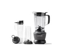 NutriBullet Blender Combo NBF500DG - 1200 W, pichet 1,65 L, 2 tasses et 2 couvercles - Noir Sans BPA