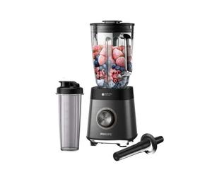 Blender Philips HR3041/00 1200 W, bol en verre 2 L, technologie ProBlend Plus, noir