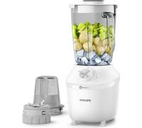 Blender - PHILIPS - Serie 3000 HR2291/20 - Bol en verre - Capacité 1.25L - 2 vitesses - 600W - Blanc