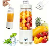 Blender Portable, 650ml Mixeur Portable Pour Shakes Et Smoothies, Mini Blender Sans Fil Puissant, Rechargeable Par USB-C, Appareil a Smoothie Pour Cuisine, Voyage, Salle De Sport