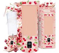 Blender portable BlendyGo 3, Mixeur, Blender Smoothie rechargeable USB, Mixeur Smoothie puissant sans fil, Mini Blender pour smoothies et jus, sans BPA, 550 ml (Candy Cherry)