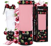 Blender portable BlendyGo 3, Mixeur, Blender Smoothie rechargeable USB, Mixeur Smoothie puissant sans fil, Mini Blender pour smoothies et jus, sans BPA, 550 ml (Black Cherry)