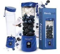 Blender portable BlendyGo3, Mixeur, Blender Smoothie rechargeable USB, Mixeur Smoothie puissant sans fil, Mini Blender pour smoothies et jus, sans BPA (Bleu)