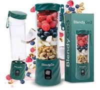 Blender portable BlendyGo3, Mixeur, Blender Smoothie rechargeable USB, Mixeur Smoothie puissant sans fil, Mini Blender pour smoothies et jus, sans BPA (Vert forêt)