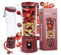 Blender portable BlendyGo3, Mixeur portable, Blender Smoothie rechargeable USB, Mixeur Smoothie puissant sans fil, Mini Blender pour smoothies et jus, sans BPA (Bourgogne)