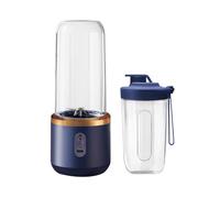 Blender portable électrique 2 gobelets presse-fruits rechargeable Type-C 6 lames sécurité anti-ouverture pour smoothie et jus