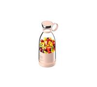 Blender Portable électrique Smoothie de 0,35L Rechargeable USB + couvercle rose AQ0855