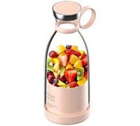 Blender Portable électrique Smoothie de 0,35L Rechargeable USB + couvercle rose AQ0855 VENDOS85 Rose G