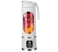 Blender Portable - Mini Extracteur de Jus - 450ml - 12 Lames - USB - 7.4V - Blanc - Multifonction