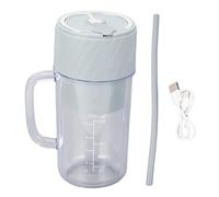 Blender portable Multifonctionnel efficace rechargeable 10 lames tasse de jus de jus pour smoothies sauces jus de protéine Powder Power Purée d'extérieur Camping Home Daily Life (Vert)