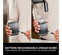 Blender portable NINJA Blast Max - BC251EULD - bol 530 ml - autonomie 2h - sans fil - sans BPA - gris