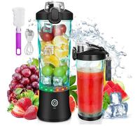 Blender Portable pour Shakes et Smoothies 600ml USB Rechargeable 6 Lames 600ml