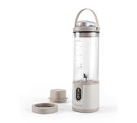 Blender Portable Sans Fil Salter ActiBoost - 450 ml, Fonction Pulse, Compte à Rebours de 40 Sec, Sans BPA, Acier Inoxydable, Inclus Couvercle de Lame & Base de Bouteille, 100W, Pierre
