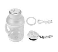 Blender Portable Sport 2L, Mixeur Smoothies Puissant 18000rpm, Batterie 4000mAh, Couteaux 6 Lames - Recharge USB Type C, Facile à Transporter pour Voyages et Fitness (Blanche)