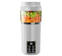 Blender presse-agrumes portable 460 ml rechargeable par USB 12 lames | Moteur 21 000 tr/min, écraser la glace et les fruits, 1300 mAh pour 7 à 10 cycles, facile, PC et acier inoxydable