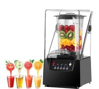 Blender professionnel 2200W avec capot transparent, 6 lames inox bidirectionnelles, 2L bol grande capacité, broyeur glace, mixeur smoothies et boissons saines