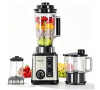 Blender professionnel 3 en 1 2000W Mixeur 3L Sans BPA 15 vitesses Mélangeur pour smoothies soupes et aliments pour bébés