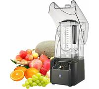 Blender Professionnel Commercial, Machine À Smoothie De Jus, W/Logement Silencieux Blindé, Processeur Alimentaire Électrique 2200W, Noir