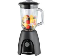 Russell Hobbs Mixeur Blender [Mixeur Smoothie] Blender (récipient en verre de 1,5L, 2 vitesses et fonction Pulse, sans BPA, lame en acier inoxydable, 850 W puissance max) Anthracite mat 27121-56