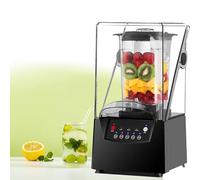 Blender silencieux 2200W avec capot insonorisé, 2L bol PC sans BPA, 6 lames inox, 17000 tours/min, broyeur glace et fruits, mixeur multifonction pour cuisine