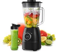 Blender Smoothie 1,5?L - 1500?W, 12 Vitesses, Bouteille 600?ml