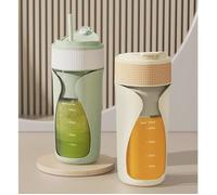 Blender - Smoothie Maker - Smoothie Maker Portable To Go - Mini Blender sans fil Rechargeable - 450 ml - vert Étiquette