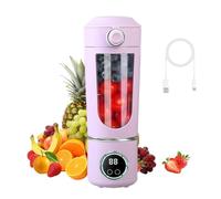 Blender Smoothie, Mini Mixeur Smoothie 700 ml, Petit Mixeur Portable USB avec 12 Lames, Fresh Juice Blender Portable, pour Cuisine, Salle de Sport, Bureau (1500 mAh, Violet)