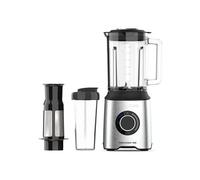 Taurus - Blender Puissant Prior 1800W | 20 Vitesses + Turo | 4 Fonctions | Broie Glace | Smoothie | Compatible Lave-vaisselle | 6 Lames | Filtre Sans Pulpe + Gourde Portable | Sans BPA