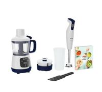 Tefal Préparateur d'aliments bébé HB55W4 Yummy Gourmet – mixeur plongeant, écran tactile, sans BPA