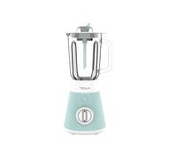 Blender - TESLA - BL510BWS - Bol en verre - 500 watts - 1,5L - Bleu et blanc