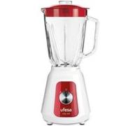 Ufesa Blender BS4717 - Sans BPA, 1,5 L, 1500 W, Plastique/Verre, Rouge rubis, 220 V