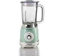 Ariete Mixeur en verre Vintage 583 – 1000W, 1,5 L, 4 vitesses, broyeur de glace, Vert